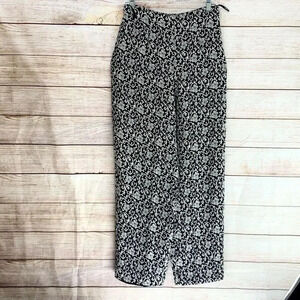 Talbots Pure Silk Lined Pants Black Side Zip